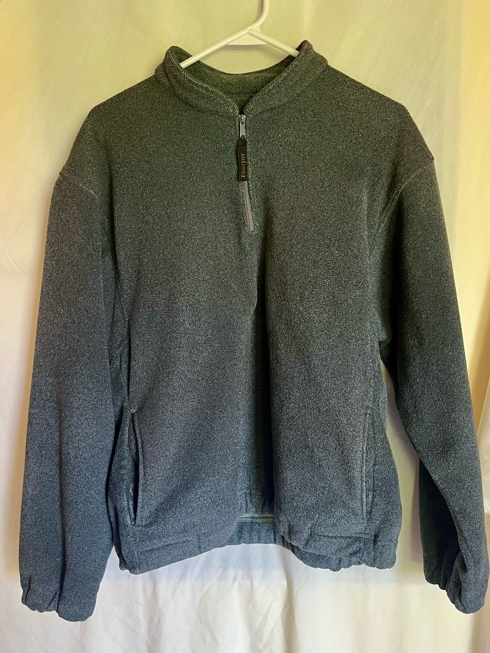 VTG FootJoy Polartec Fleece 1/4 Zip Pullover Made in USA Men’s M Charcoal Gray